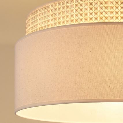 Brilagi - Lampa wisząca na lince PADOVA 1xE27/60W/230V Ø 40 cm kremowa