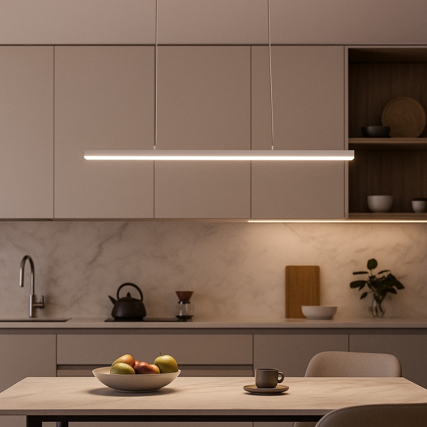 Brilagi - Lampa wisząca na lince PAXIS LED/30W/230V 120 cm biała
