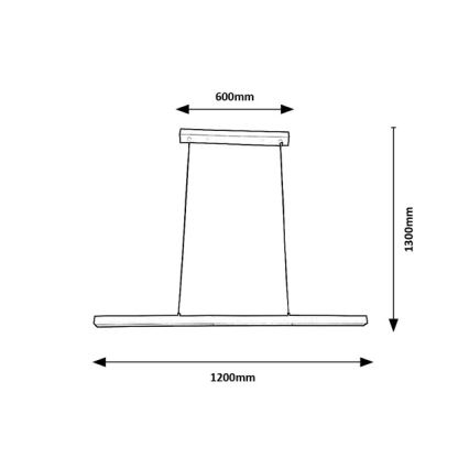 Brilagi - Lampa wisząca na lince PAXIS LED/30W/230V 120 cm biała