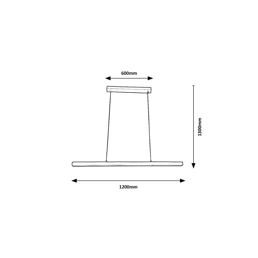 Brilagi - Lampa wisząca na lince PAXIS LED/30W/230V 120 cm biała