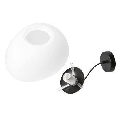 BRILAGI - Lampa wisząca na lince PEBBLES 1xE27/40W/230V śr. 25 cm czarna