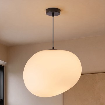 BRILAGI - Lampa wisząca na lince PEBBLES 1xE27/40W/230V śr. 40 cm czarna