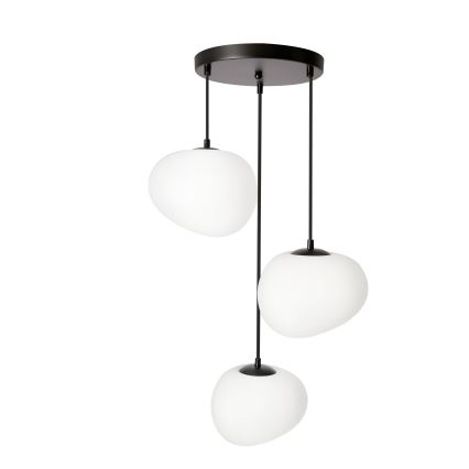 BRILAGI - Lampa wisząca na lince PEBBLES 3xE27/40W/230V średnica 42 cm czarny