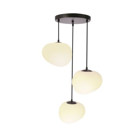 BRILAGI - Lampa wisząca na lince PEBBLES 3xE27/40W/230V średnica 42 cm czarny