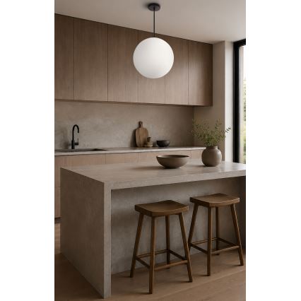 BRILAGI - Lampa wisząca na lince POLOS 1xE27/40W/230V śr. 30 cm czarna