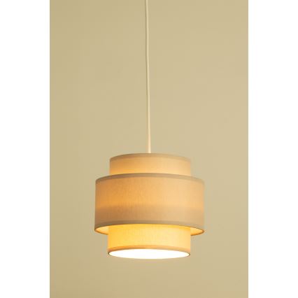 Brilagi - Lampa wisząca na lince RESNA 3xE27/60W/230V śr. 45 cm beżowy