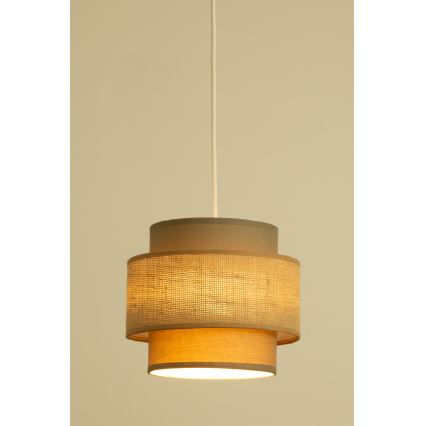 Brilagi - Lampa wisząca na lince RESNA 3xE27/60W/230V Ø 45 cm brązowy/beżowy