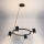 Brilagi - Lampa wisząca na lince SELE 4xGU10/30W/230V czarna