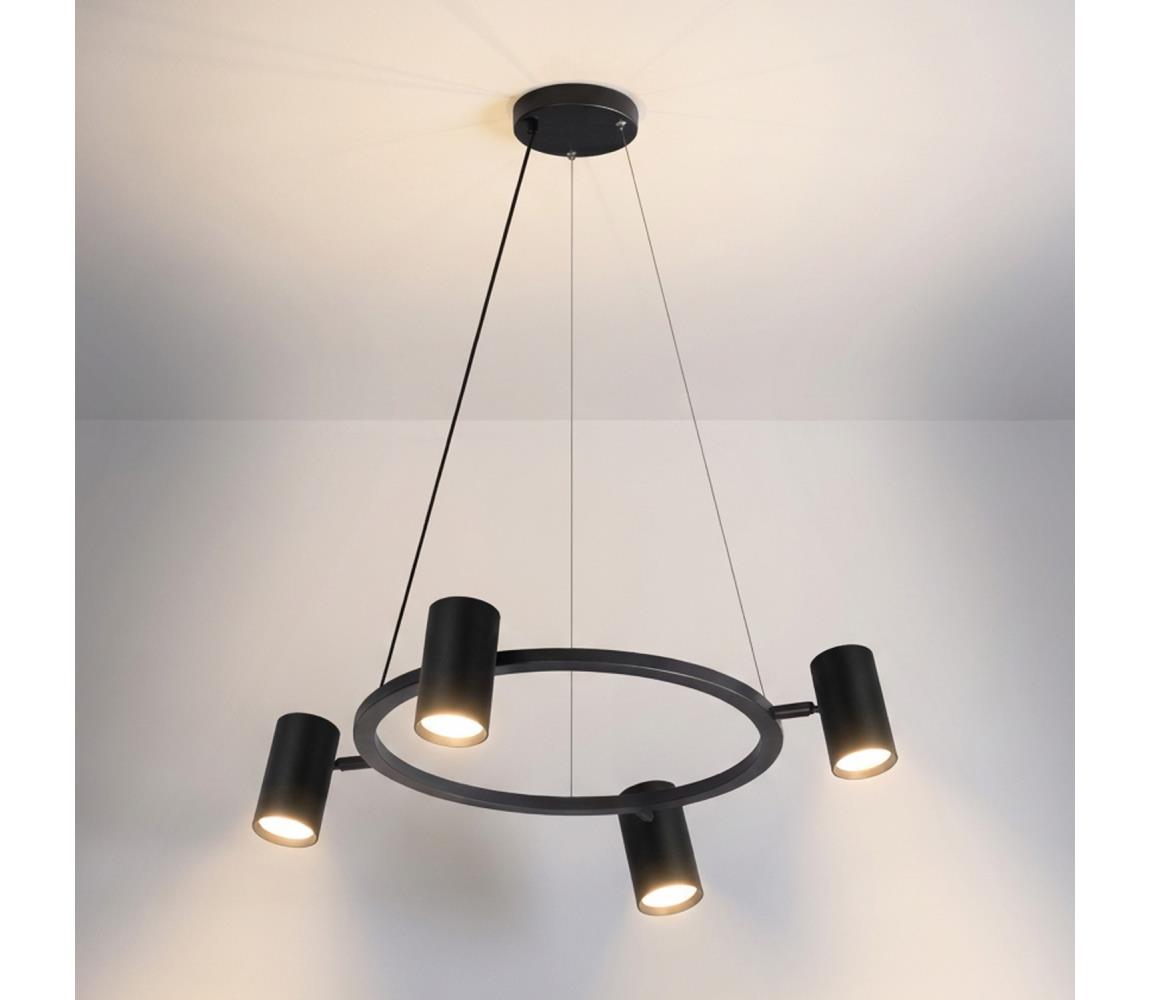 Brilagi - Lampa wisząca na lince SELE 4xGU10/30W/230V czarna
