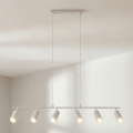 Brilagi - Lampa wisząca na lince SELE 6xGU10/30W/230V biała