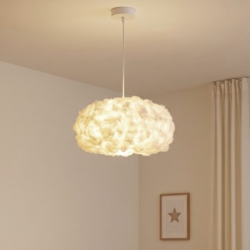 Brilagi - Lampa wisząca na lince SOLEAIR 1xE27/60W/230V śr. 45 cm biała