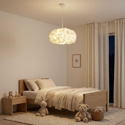 Brilagi - Lampa wisząca na lince SOLEAIR 1xE27/60W/230V śr. 45 cm biała