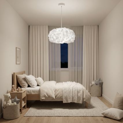 Brilagi - Lampa wisząca na lince SOLEAIR 1xE27/60W/230V śr. 45 cm biała