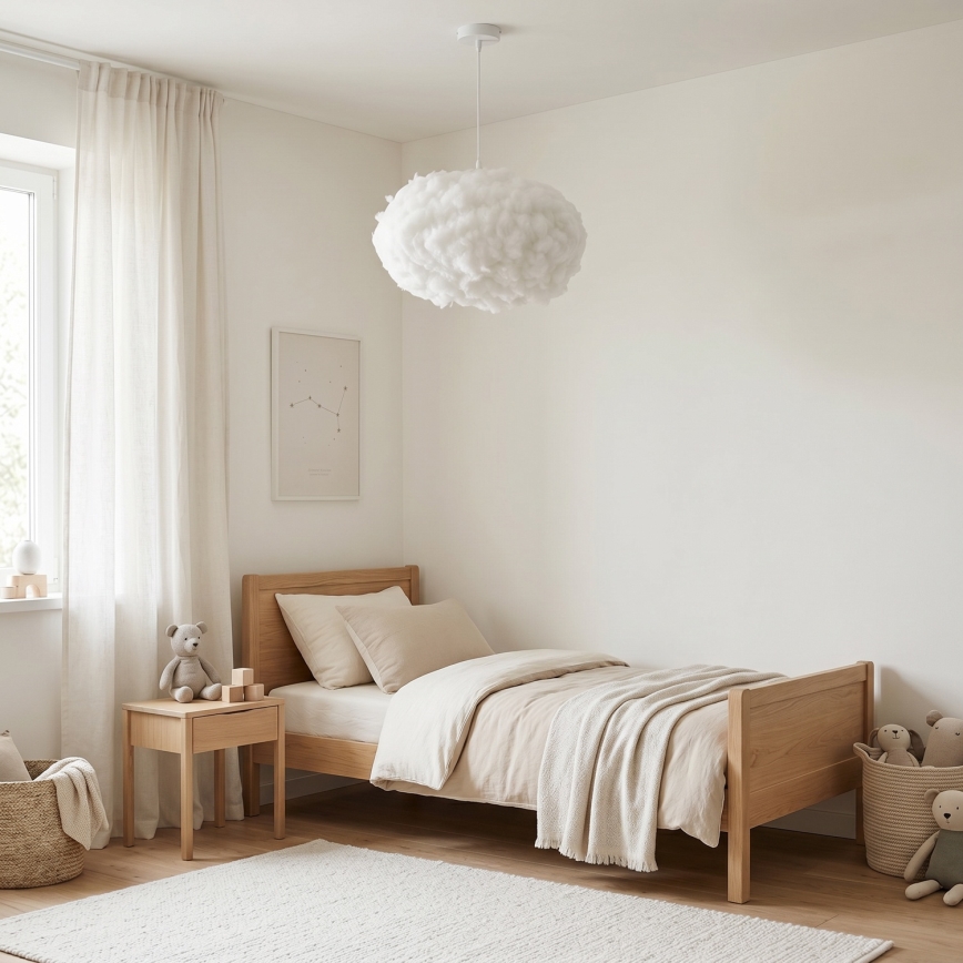 Brilagi - Lampa wisząca na lince SOLEAIR 2xE27/40W/230V Ø 60 cm biała