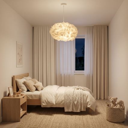 Brilagi - Lampa wisząca na lince SOLEAIR 2xE27/40W/230V Ø 60 cm biała