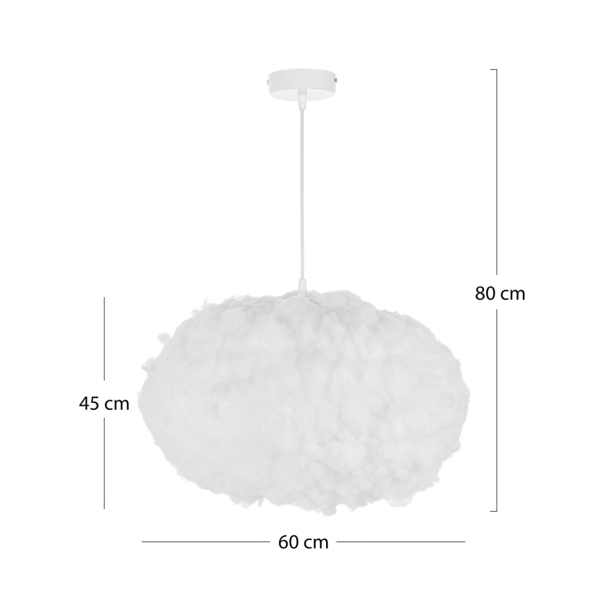 Brilagi - Lampa wisząca na lince SOLEAIR 2xE27/40W/230V Ø 60 cm biała