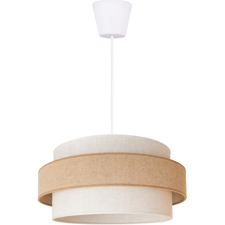 Brilagi - Lampa wisząca na lince SPACE 1xE27/60W/230V Ø 40 cm beżowy/kremowy