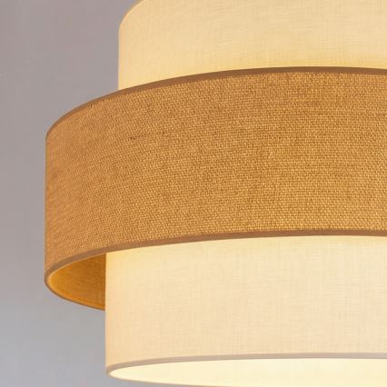 Brilagi - Lampa wisząca na lince SPACE 1xE27/60W/230V Ø 40 cm beżowy/kremowy