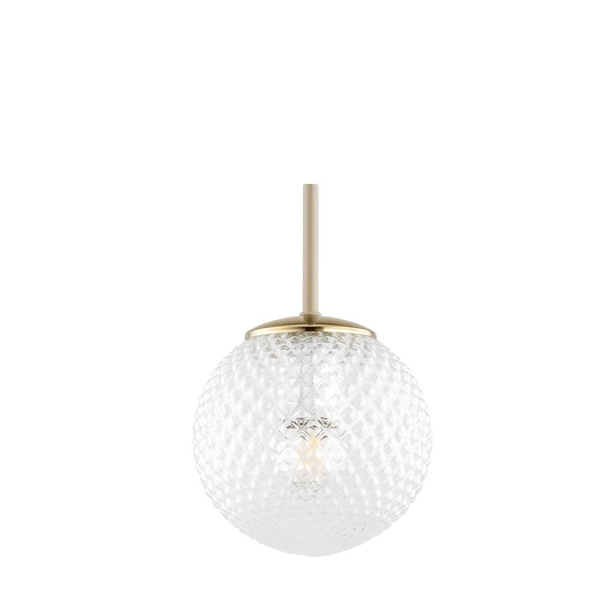 Brilagi - Lampa wisząca na lince STELLA 1xE27/60W/230V śr. 15 cm beżowy/złoty