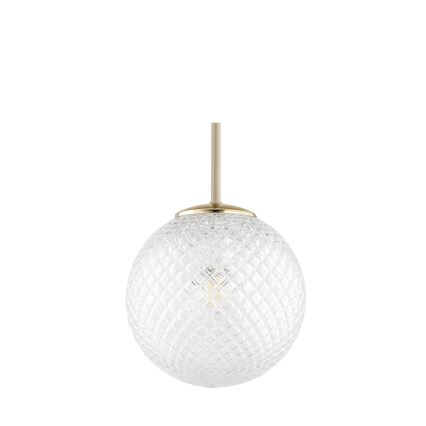 Brilagi - Lampa wisząca na lince STELLA 1xE27/60W/230V śr. 18 cm beżowo-złota