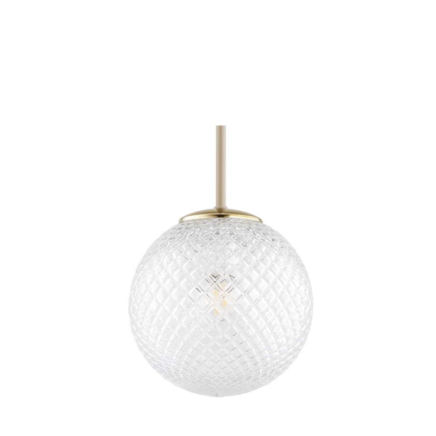 Brilagi - Lampa wisząca na lince STELLA 1xE27/60W/230V śr. 18 cm beżowo-złota
