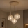 Brilagi - Lampa wisząca na lince STELLA 3xE27/60W/230V beżowo-złota