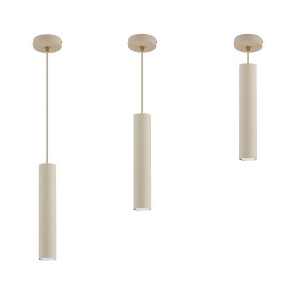 Brilagi - Lampa wisząca na lince TUBE 1xGU10/15W/230V beżowa/złota