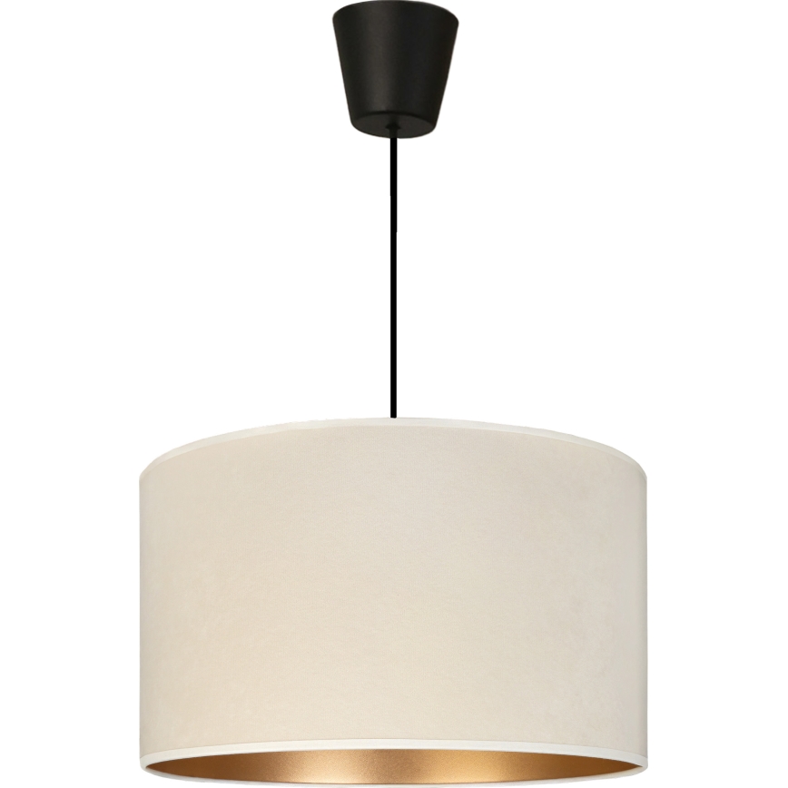 Brilagi - Lampa wisząca na lince VELVET 1xE27/60W/230V śr. 40 cm kremowa/złota