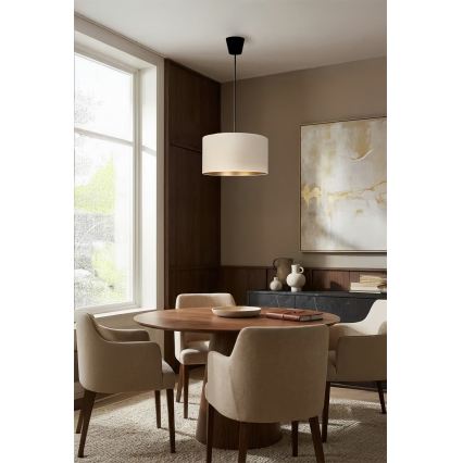 BRILAGI - Lampa wisząca na lince VELVET 1xE27/60W/230V śr. 40 cm kremowa/złota