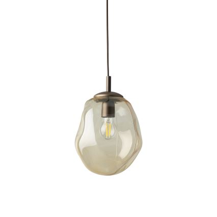 Brilagi - Lampa wisząca na lince VULCANO 1xE27/15W/230V brązowy/przydymiony beż