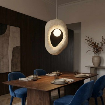 Brilagi - Lampa wisząca na lince WABI SABI 1xE27/40W/230V kremowa