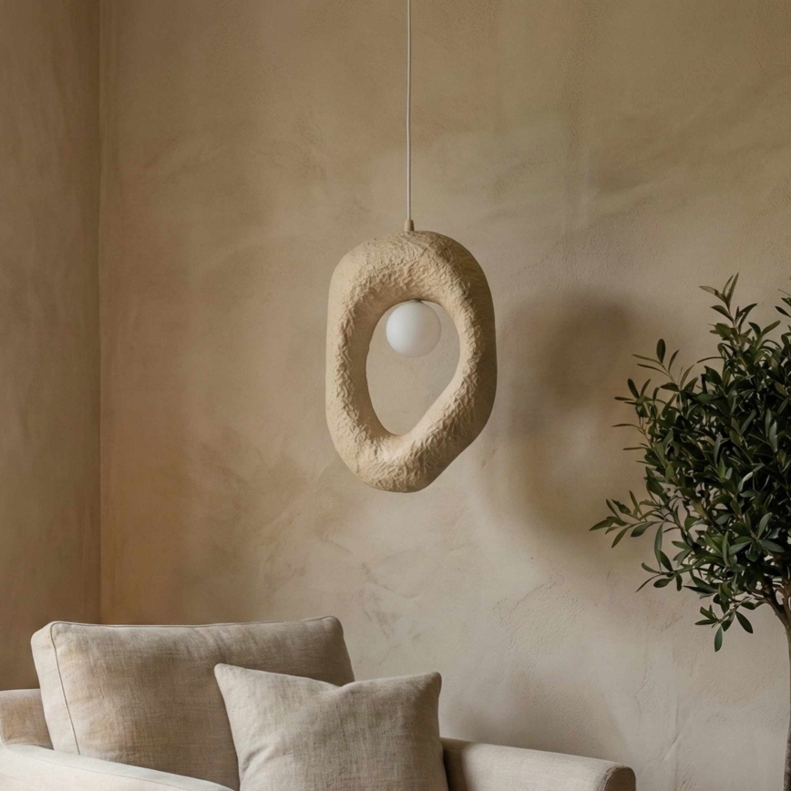 Brilagi - Lampa wisząca na lince WABI SABI 1xE27/40W/230V kremowa