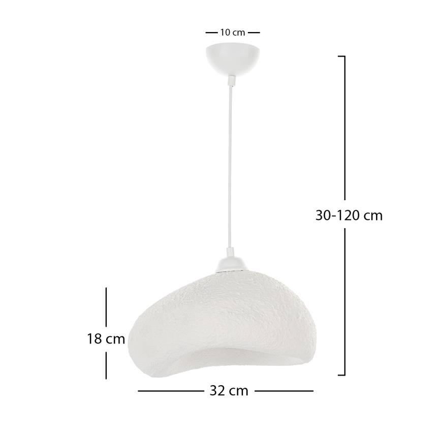 Brilagi - Lampa wisząca na lince WABI SABI 1xE27/40W/230V śr. 32 cm biała