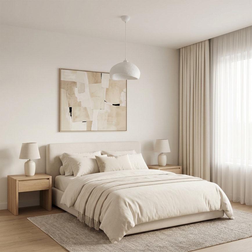 Brilagi - Lampa wisząca na lince WABI SABI 1xE27/40W/230V śr. 32 cm biała