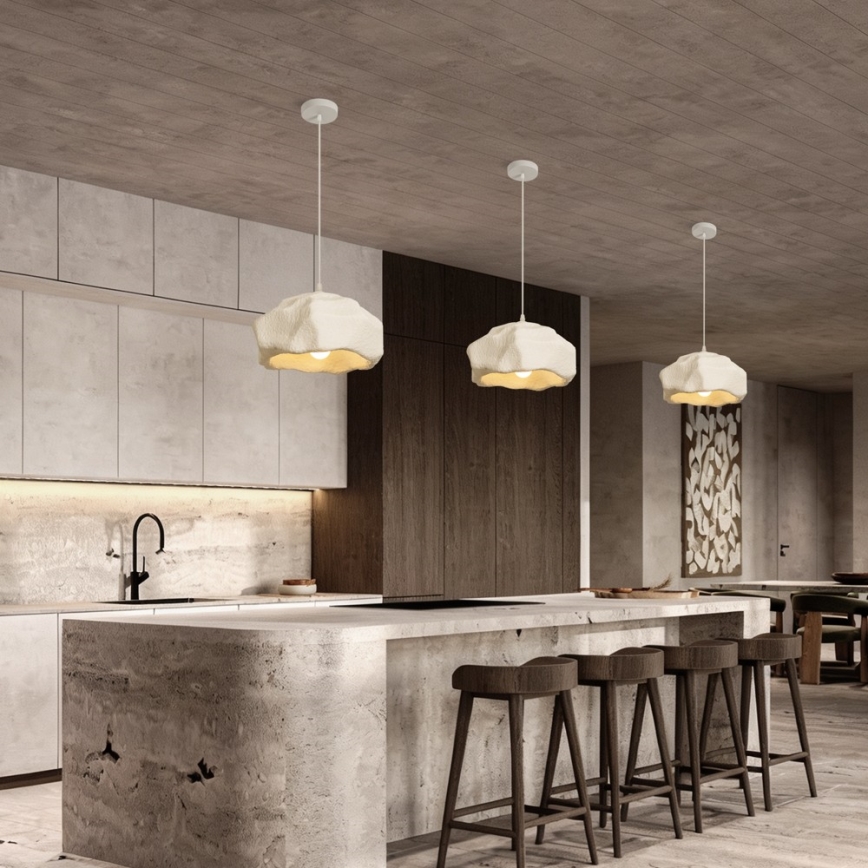 BRILAGI - Lampa wisząca na lince WABI SABI 1xE27/60W/230V śr. 30 cm biała