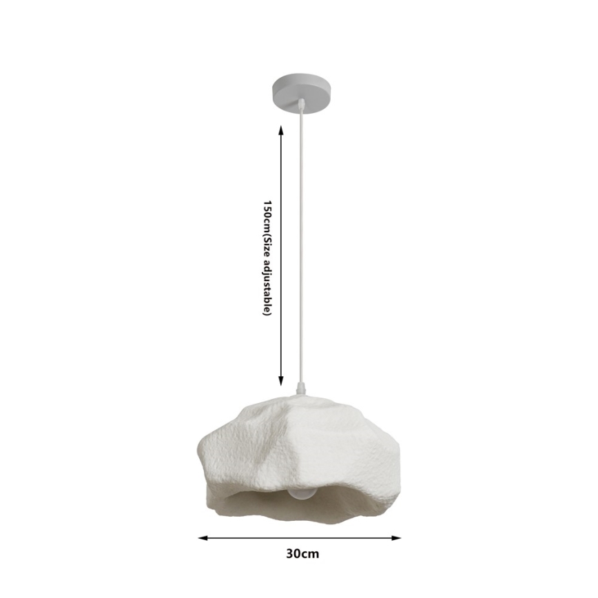 BRILAGI - Lampa wisząca na lince WABI SABI 1xE27/60W/230V śr. 30 cm biała