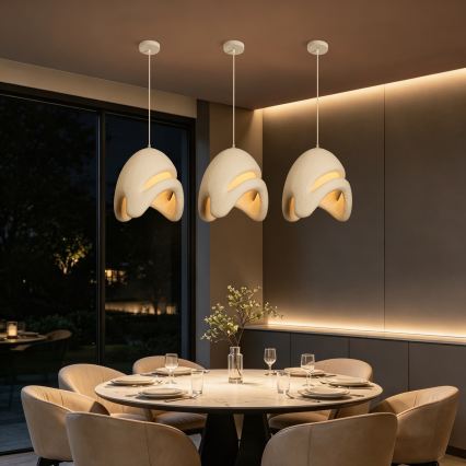 BRILAGI - Lampa wisząca na lince WABI SABI 1xE27/60W/230V śr. 35 cm biała