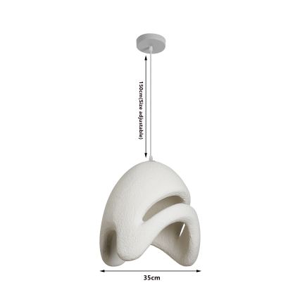 BRILAGI - Lampa wisząca na lince WABI SABI 1xE27/60W/230V śr. 35 cm biała