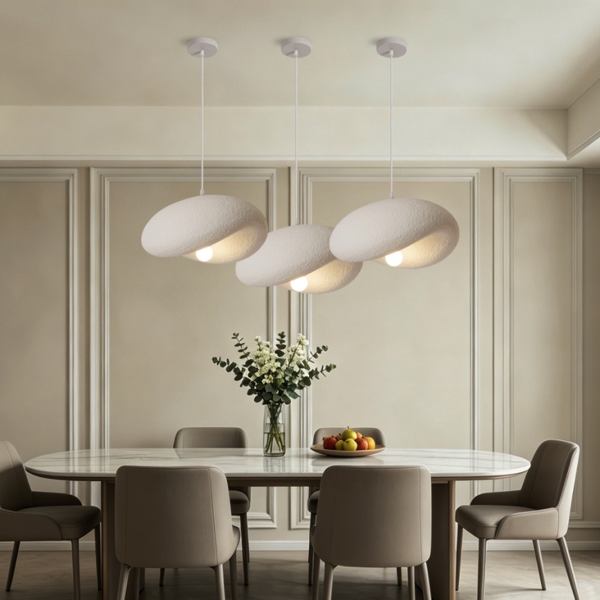 BRILAGI - Lampa wisząca na lince WABI SABI 1xE27/60W/230V śr. 40 cm biały