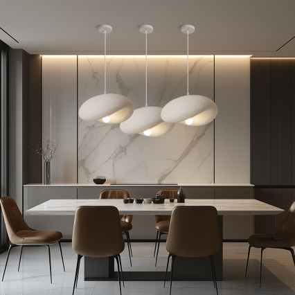 BRILAGI - Lampa wisząca na lince WABI SABI 1xE27/60W/230V śr. 40 cm biały