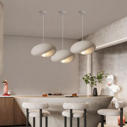 BRILAGI - Lampa wisząca na lince WABI SABI 1xE27/60W/230V śr. 40 cm biały