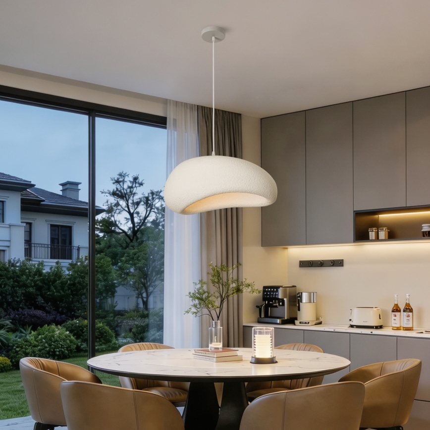 BRILAGI - Lampa wisząca na lince WABI SABI 1xE27/60W/230V śr. 50 cm biała