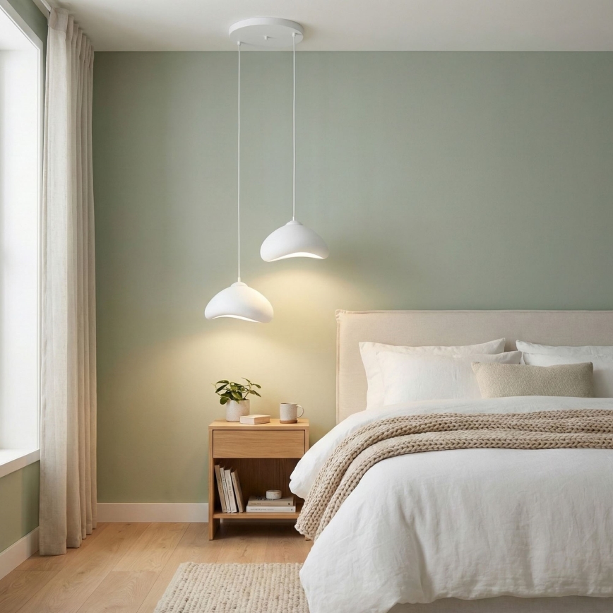 Brilagi - Lampa wisząca na lince WABI SABI 2xE27/40W/230V Ø 45 cm biała