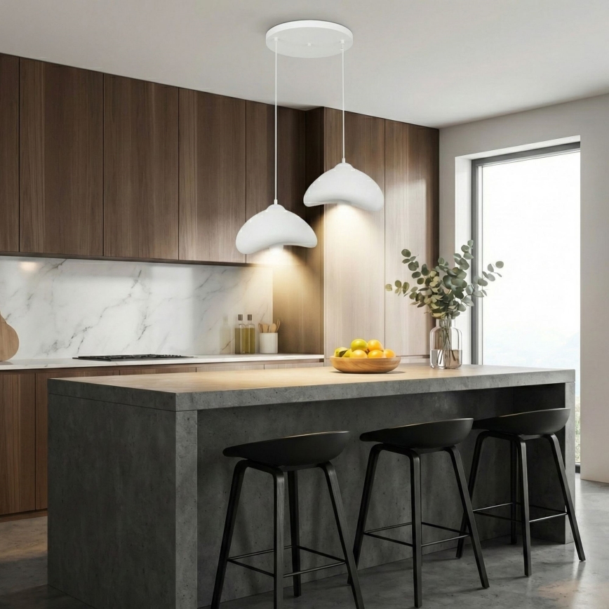 Brilagi - Lampa wisząca na lince WABI SABI 2xE27/40W/230V Ø 45 cm biała