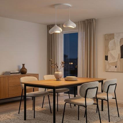 Brilagi - Lampa wisząca na lince WABI SABI 2xE27/40W/230V Ø 45 cm biała