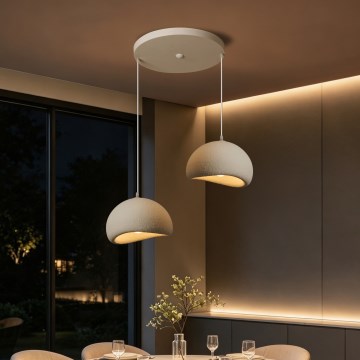 BRILAGI - Lampa wisząca na lince WABI SABI 2xE27/60W/230V biała