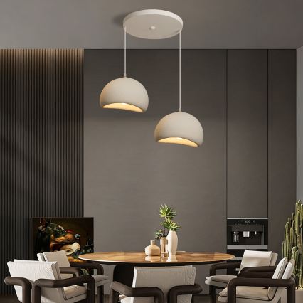 BRILAGI - Lampa wisząca na lince WABI SABI 2xE27/60W/230V biała