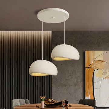 BRILAGI - Lampa wisząca na lince WABI SABI 2xE27/60W/230V biała