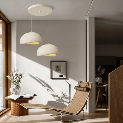 BRILAGI - Lampa wisząca na lince WABI SABI 2xE27/60W/230V biała