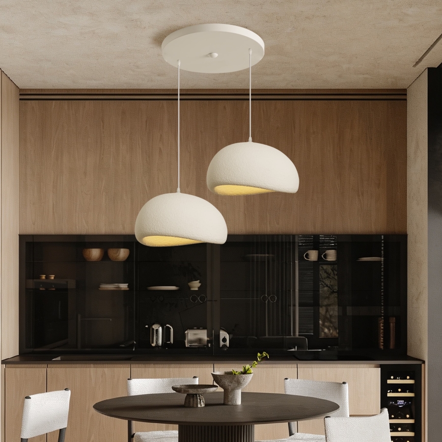 BRILAGI - Lampa wisząca na lince WABI SABI 2xE27/60W/230V biała